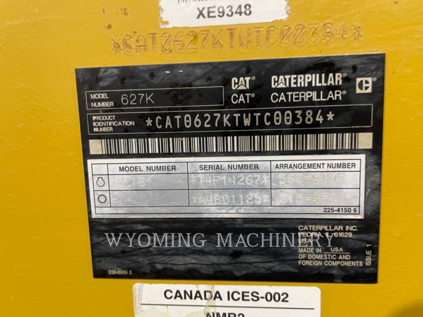 Caterpillar 627K, Wheel Tractor Scraper, 3867 hours, S/N: WTC00384, 2019 - Image 6