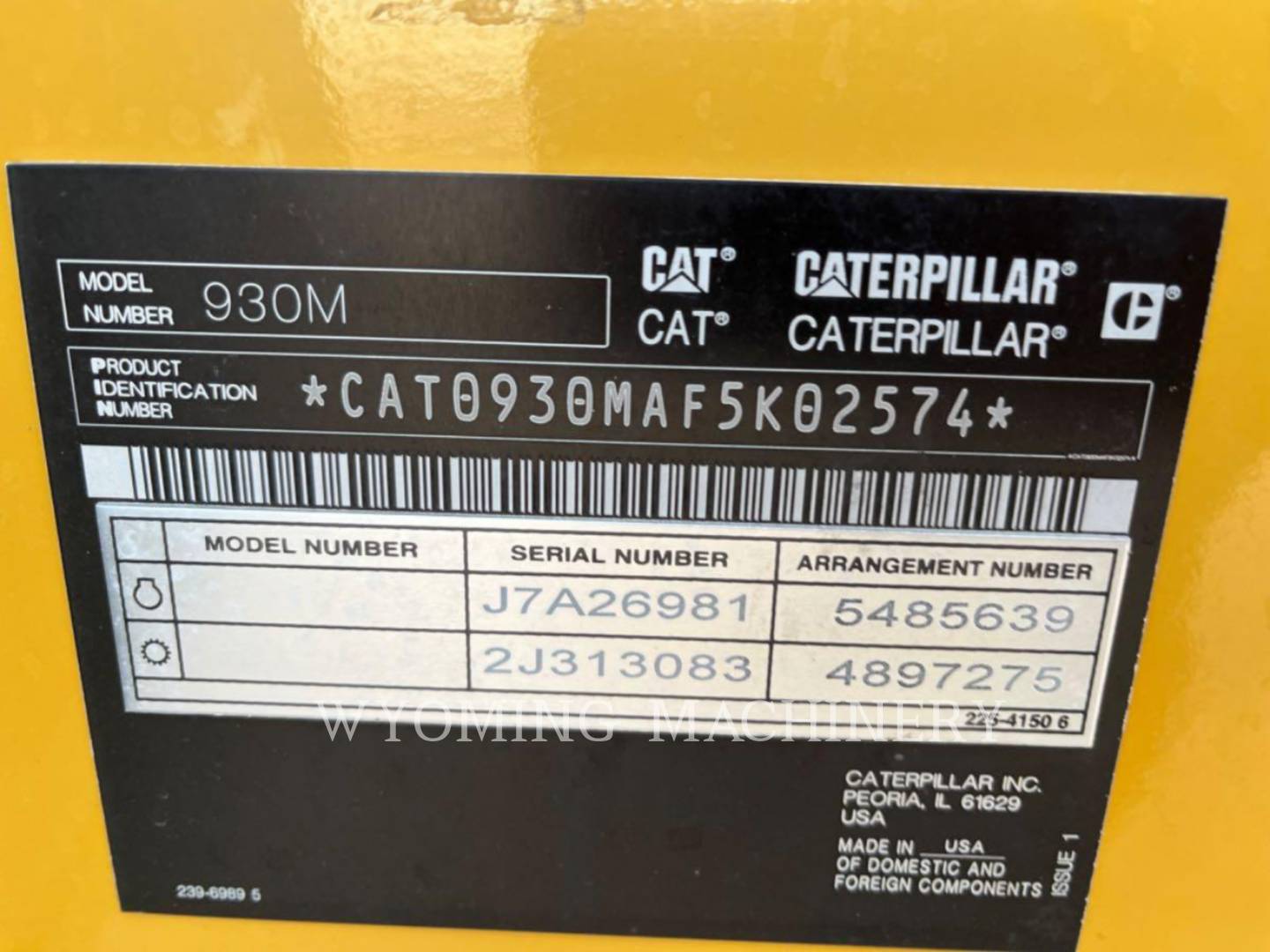 Cat 930M, Wheel Loader, 481 hours, S/N: F5K02574, 2022 - Image 6