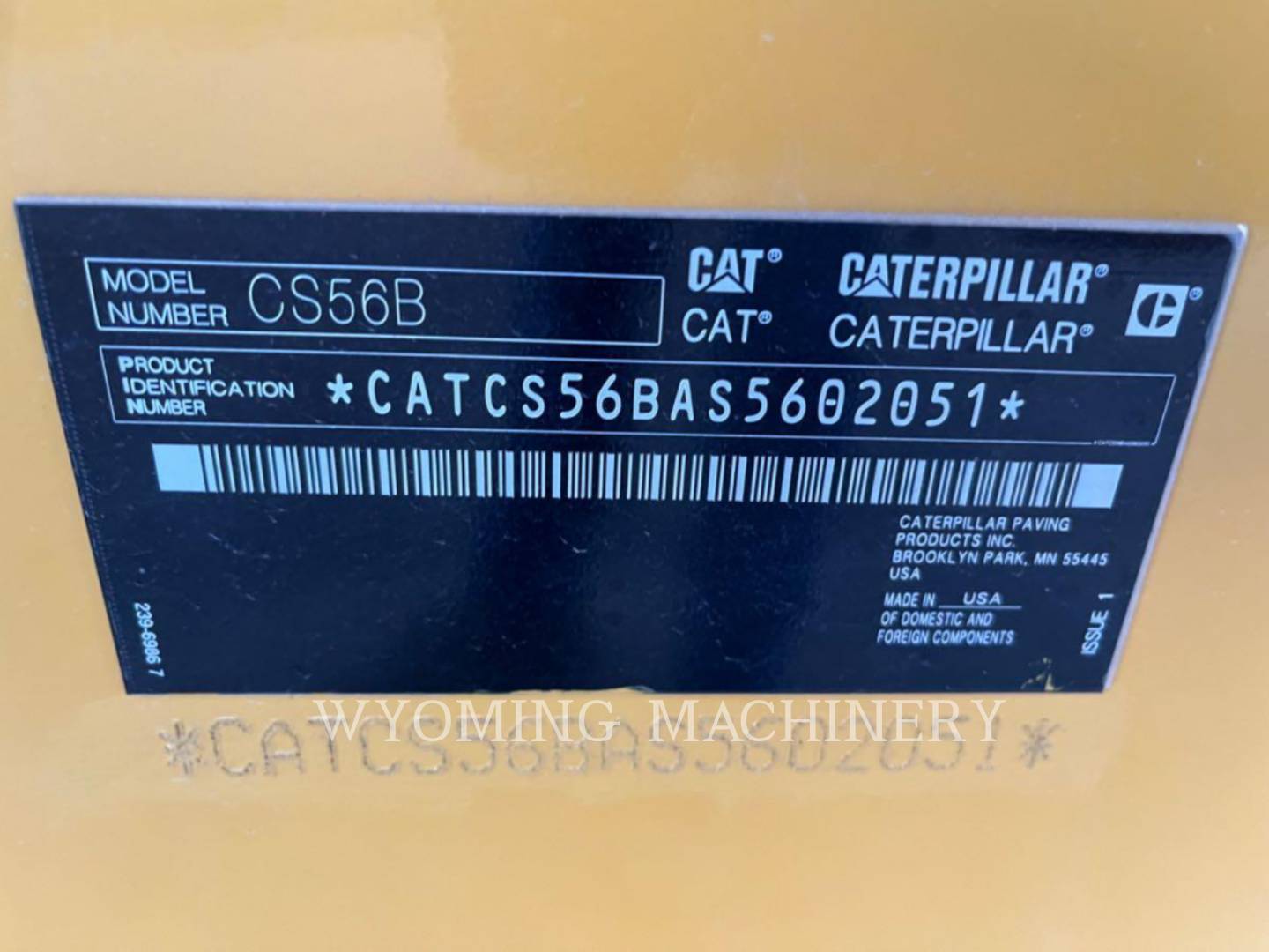 Caterpillar CS56, Asphalt Distributor, 877 hours, S/N: S5602051, 2023 - Image 6