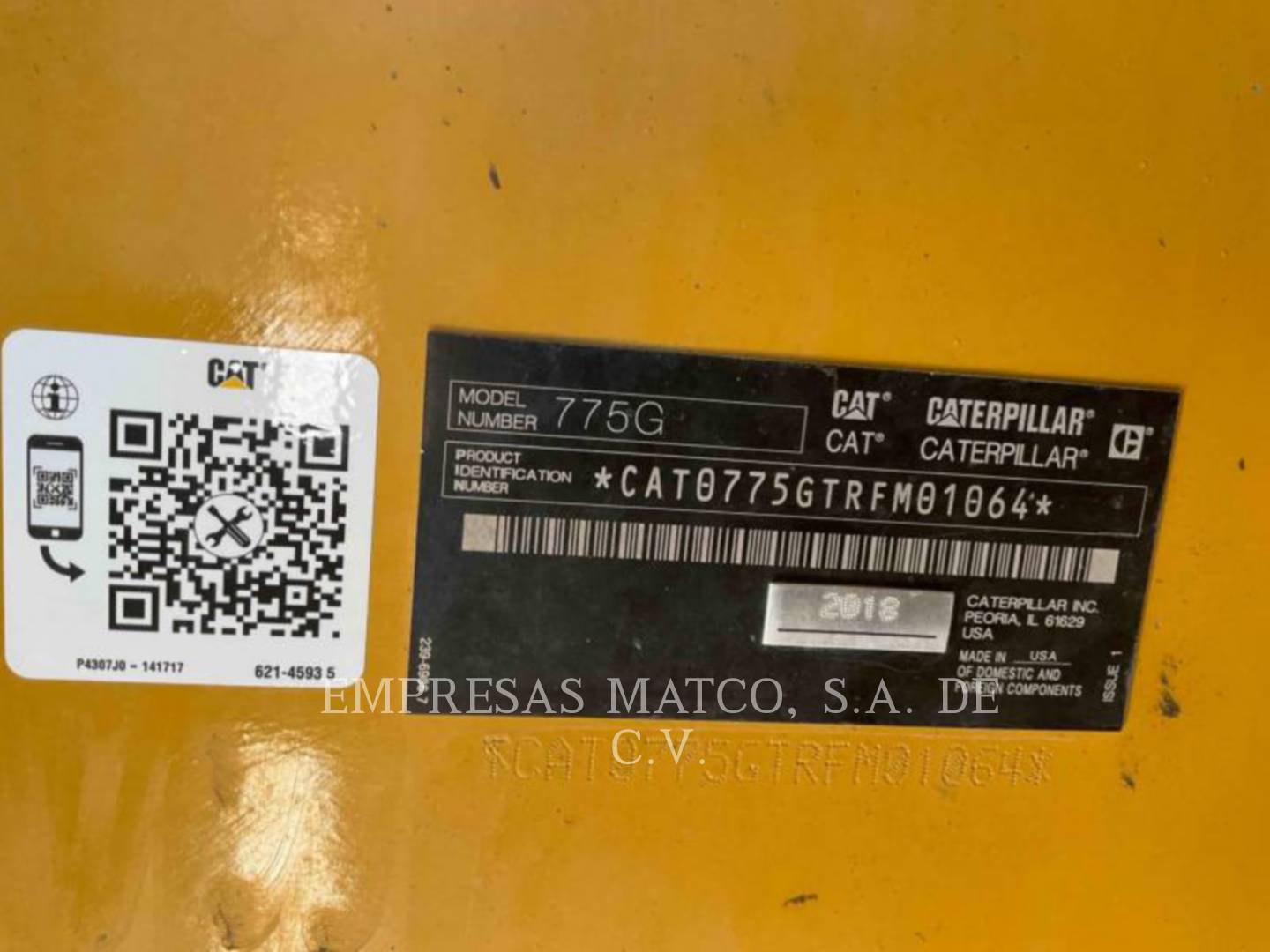 Caterpillar 775GLRC, Off Highway Truck, 2800 hours, S/N: RFM01064, 2018 - Image 7
