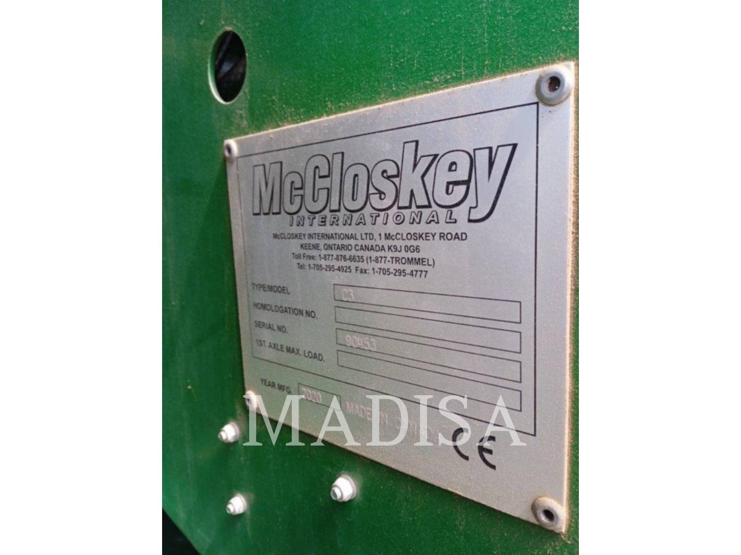 Mccloskey C3, Wood Chipper, 1216 hours, S/N: 90453, 2020 - Image 5