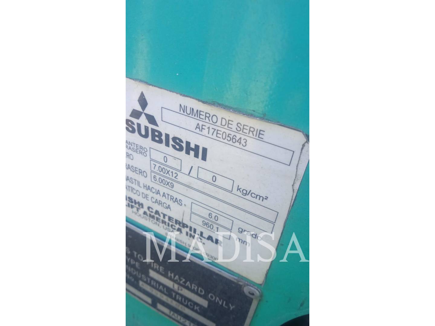 Mitsubishi Caterpillar Forklift FG25N5-LE, Forklift, 13610 hours, S/N: AF17E05643, 2018 - Image 6
