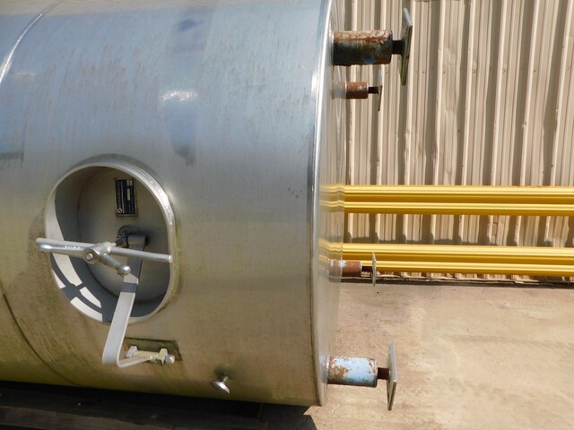 5000 gallon Santa Rosa, Stainless storage tank, 84" dia. x 242" straight wall, 1996 - Image 9