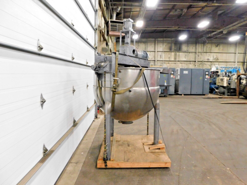 200 gallon Hamilton, jacketed 304 Stainless Steel kettle, 125 psi, 650° max temp - Image 5