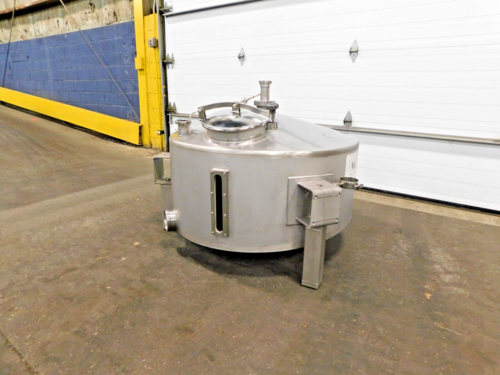 100 gallon SBC balance tank, 304 Stainless Steel, CIP ball, 43" dia., 16"-19" straight wall, sloped bottom - Image 4