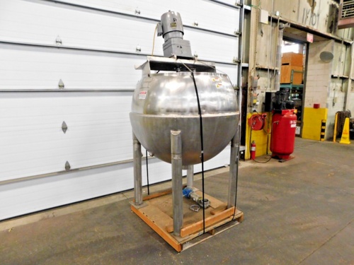 300 gallon Dover #INA-300SP, jacketed Stainless kettle, 100 psi, 3 HP, 220 V. - Image 2