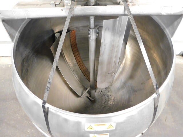 300 gallon Dover #INA-300SP, jacketed Stainless kettle, 100 psi, 3 HP, 220 V. - Image 7