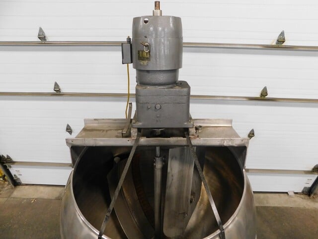 300 gallon Dover #INA-300SP, jacketed Stainless kettle, 100 psi, 3 HP, 220 V. - Image 10