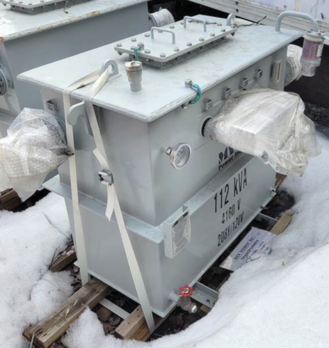 112 KVA 4160 Primary, 208Y/120 Secondary, MVA Power, pole mount transformers, surplus, 2018 - Image 1