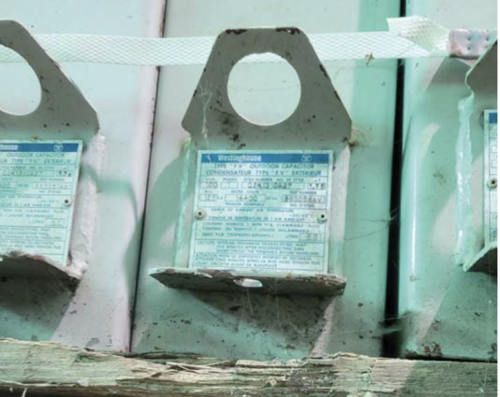 Westinghouse, 100 KVA, 1400 Volts, 125 KV Bil outdoor capacitors, surplus - Image 2