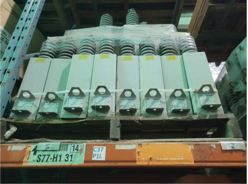 Westinghouse, 100 KVA, 1400 Volts, 125 KV Bil outdoor capacitors, surplus - Image 3
