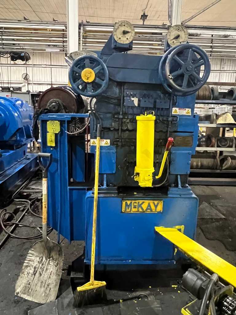 36" x 7" Wean, slitting line, 20000 lb., 20" ID, 250 FPM, hold down roll, hydraulic expansion, entry pinch - Image 9