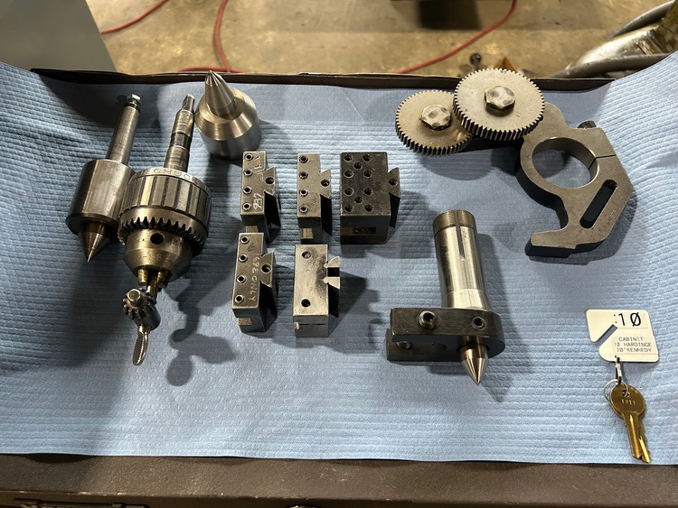 11" x 18" Hardinge #HLVH-EM, super precision toolroom lathe, inch/metric, 2-Axis digital read out, 1994 - Image 10