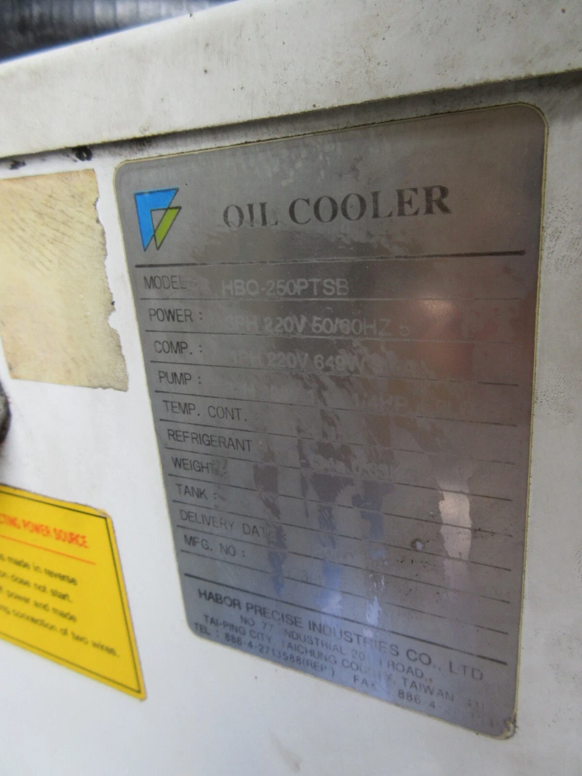 Habor #HWV-1000PSBM, oil cooler comes froam a working machine - Image 9