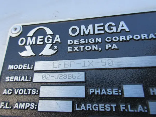 Omega Design #LFBP-1X-50, Stainless Steel Cleated Inclined Conveyor - Image 9