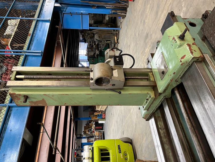 4" Tos #W100A, table type horizontal boring mill, 49" x49" built-in rotary table, built-in outrigger rails - Image 10
