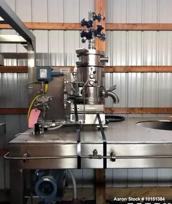 Carr #9004PLT, Pilot Varifuge Solid Bowl Centrifuge, Stainless Steel, 40/FV psi @ 300 F Internal, 100/FV psi - Image 1