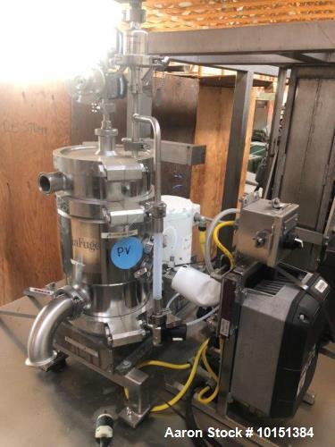 Carr #9004PLT, Pilot Varifuge Solid Bowl Centrifuge, Stainless Steel, 40/FV psi @ 300 F Internal, 100/FV psi - Image 4