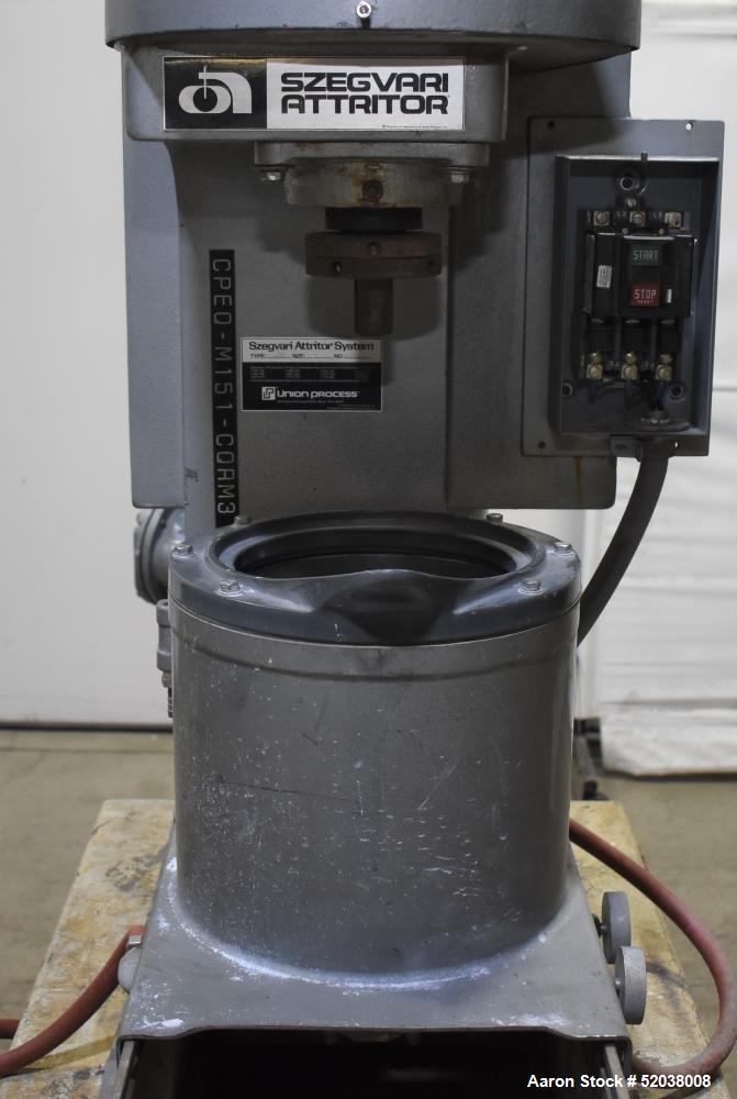 Union Process #1SDG, Laboratory Attritor, 1.5 gallon tank capacity, .8 gallon working capacity, 1 gallon - Image 6