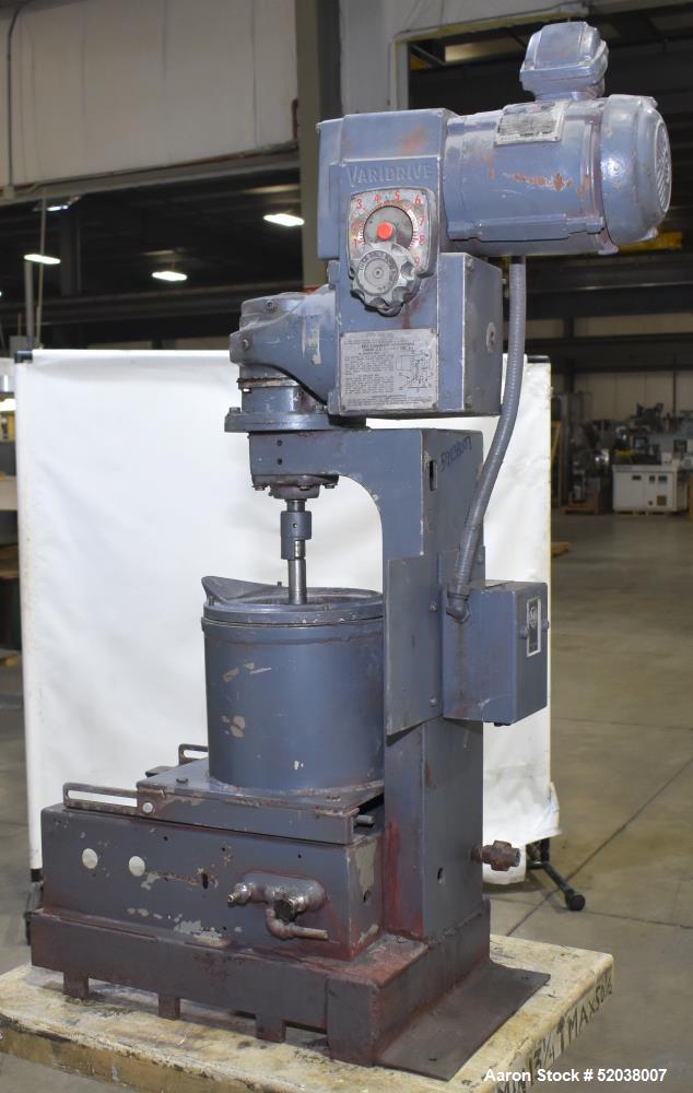 Union Process #1-S, Laboratory Attritor, 1.5 gallon tank capacity, .8 gallon working capacity, 1 gallon - Image 4