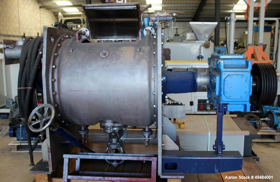 Draisewerke #TK-400, Plow Mixer/Dryer, Stainless Steel, 10.6 cu.ft. work capacity, 14.12 cu.ft. total - Image 4