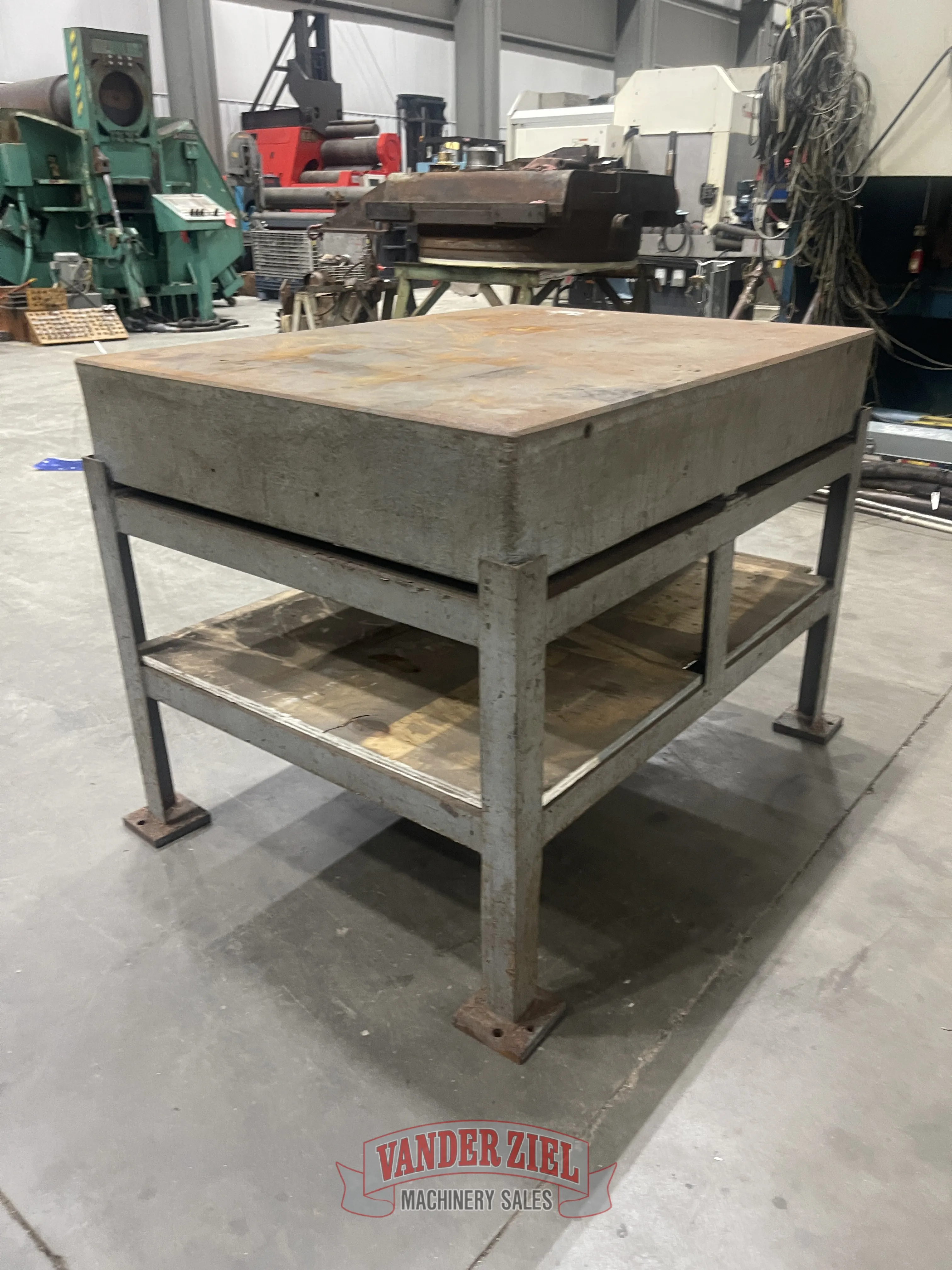 3' x 4' x 8" thick, Metal table - Image 3