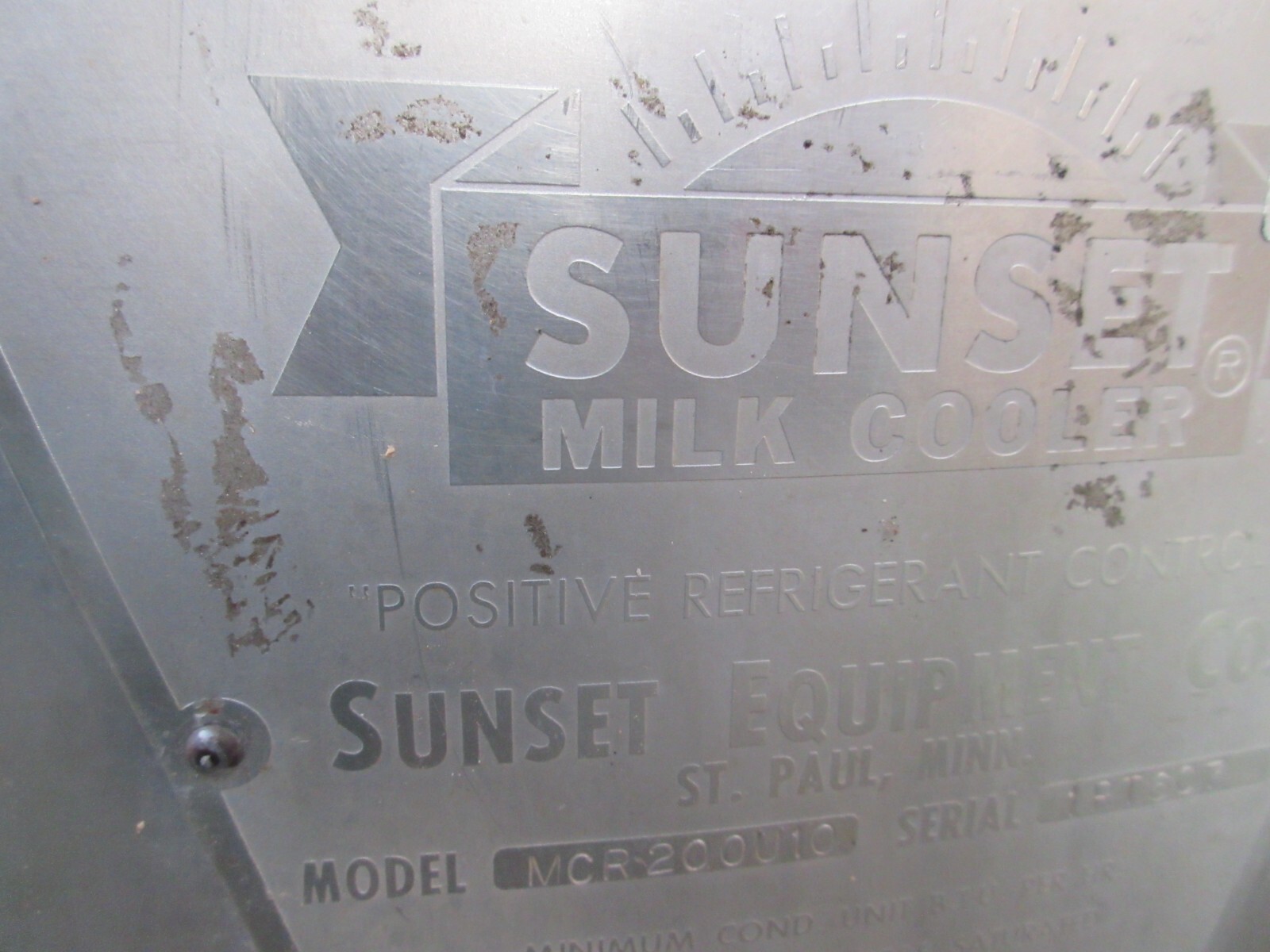 Sunset #MCR200U10, Refrigerated milk cooler w/milk master agitator drive - Image 4