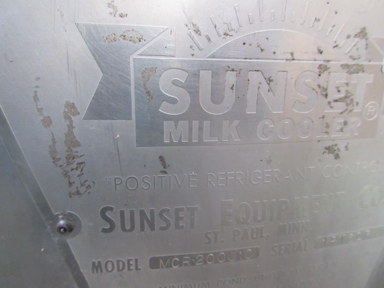 Sunset #MCR200U10, Refrigerated milk cooler w/milk master agitator drive - Image 4