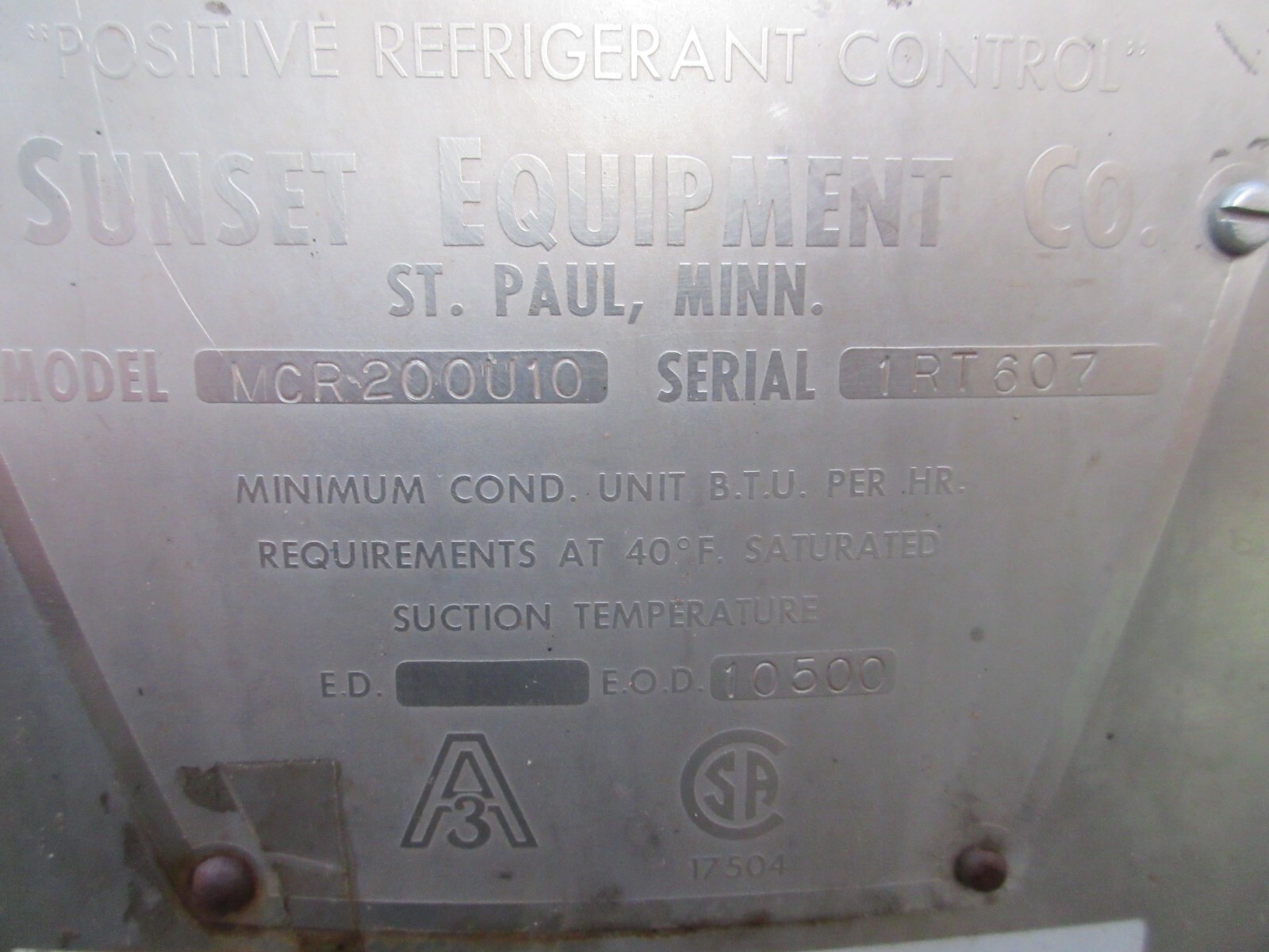 Sunset #MCR200U10, Refrigerated milk cooler w/milk master agitator drive - Image 7