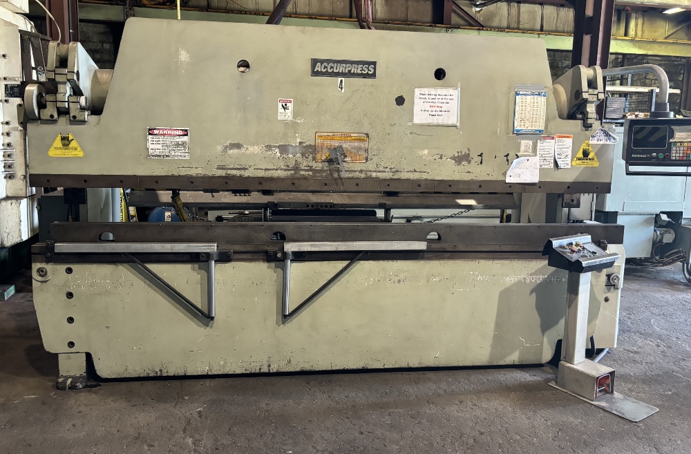100 Ton, Accurpress #710012, 12' overall, Hurco 7 CNC Back Gauge, one owner, 1995, Tag #16381 - Image 5