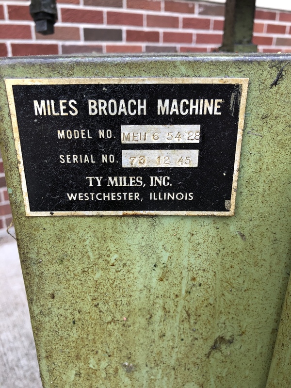 6 Ton x 54" stroke, Ty-Miles #MEH-6-54-28, misc guides, one owner, from service, Tag 90,000 - Image 7