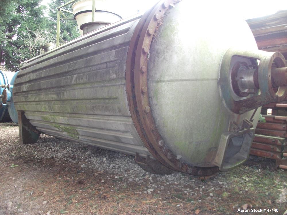 Buss, Paddle Rotary Vacuum Dryer, 211 cu.ft. work capacity, 63" diameter x 161.4" L, 2 bar Jacket, 11 kW - Image 4