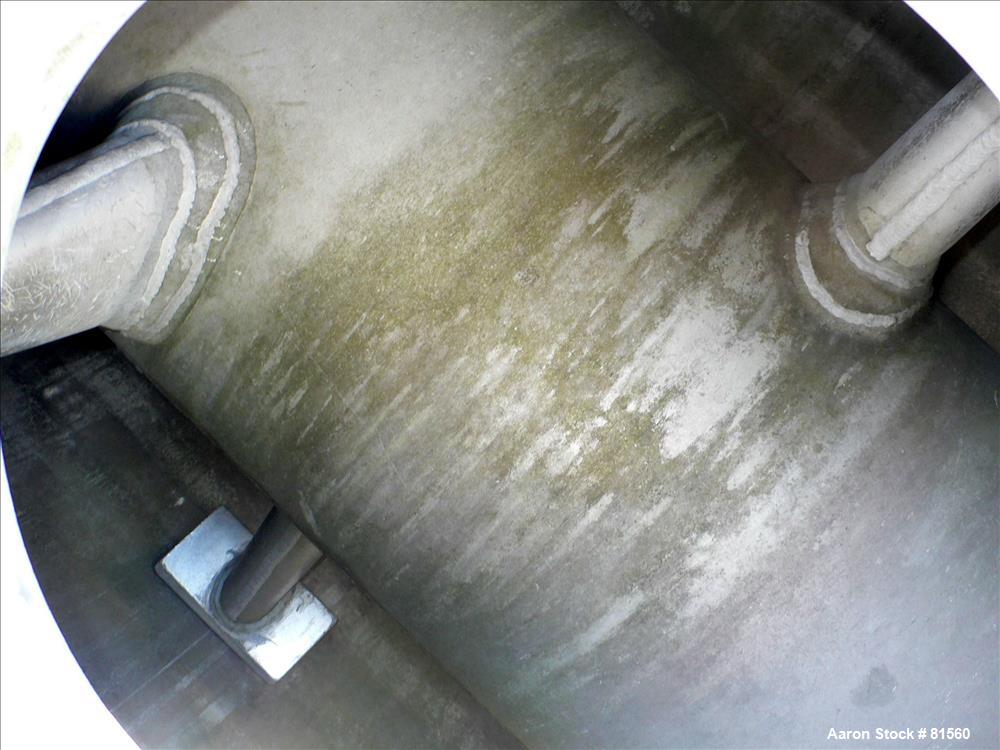 Vevey, Rotary Vacuum Dryer, 75 cu.ft. work capacity, 52" diameter x 128" straight side, 30/FV psi @ 392 F - Image 4