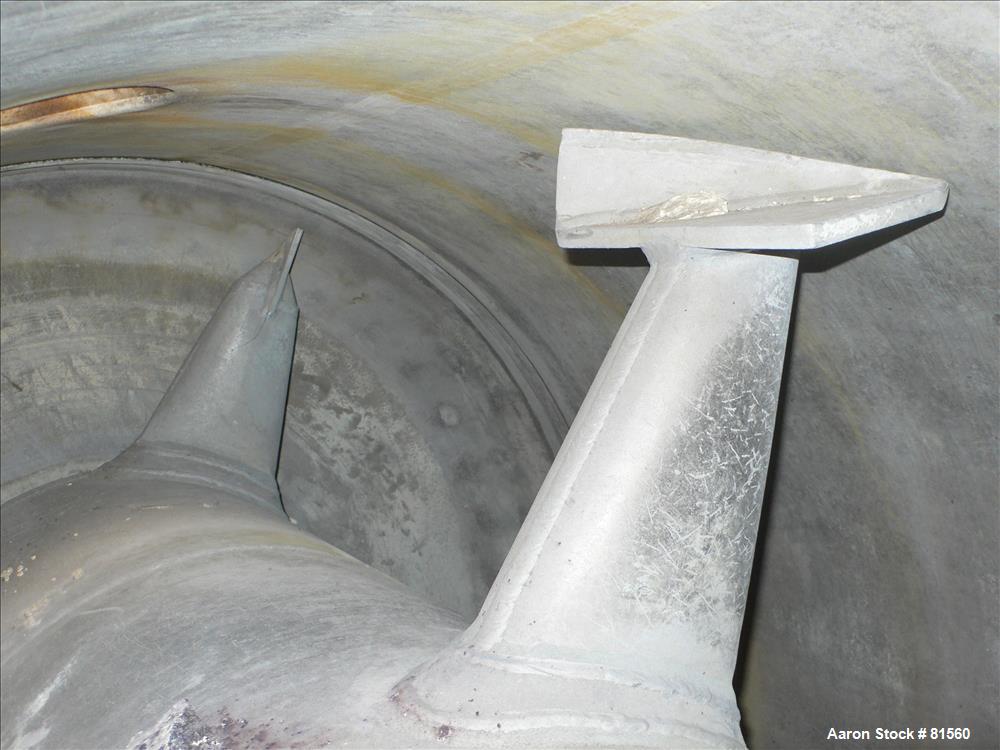 Vevey, Rotary Vacuum Dryer, 75 cu.ft. work capacity, 52" diameter x 128" straight side, 30/FV psi @ 392 F - Image 7