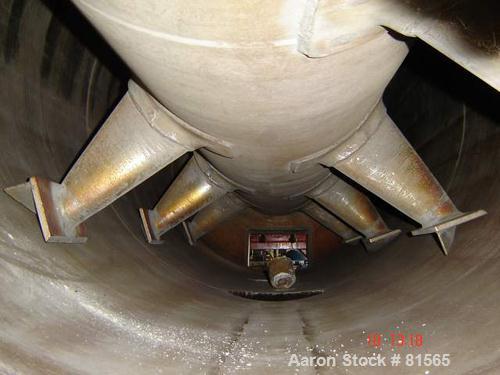 Vevey, Rotary Vacuum Dryer, 75 cu.ft. work capacity, 52" diameter x 128" straight side, 72/FV psi @ 311 F - Image 5