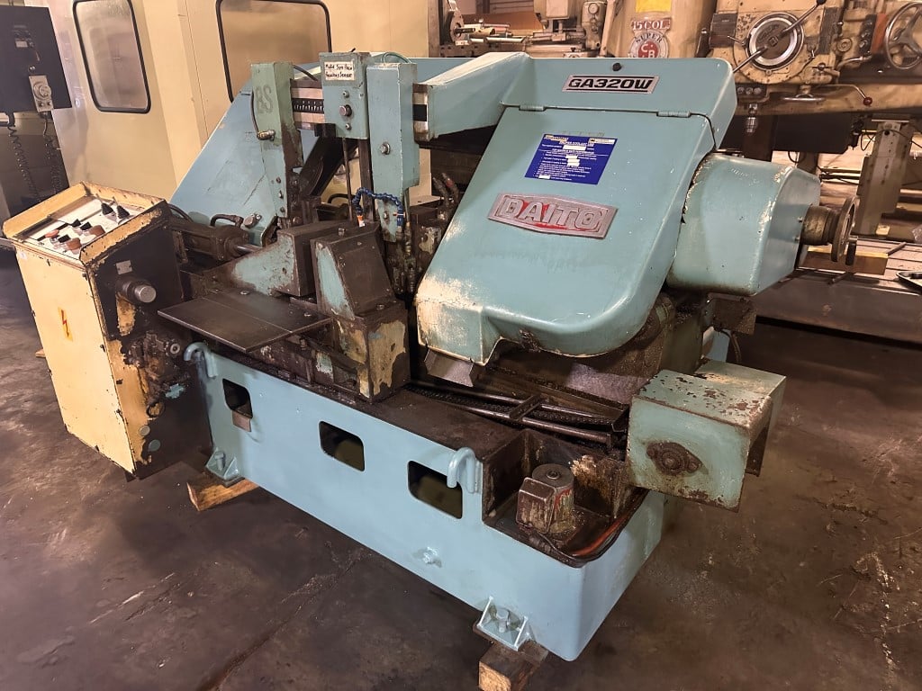 12.5" x 12.5" Daito #GA320W, automatic horizontal band saw, 1.5" x 168" blade, 5 HP, programmable Control - Image 3