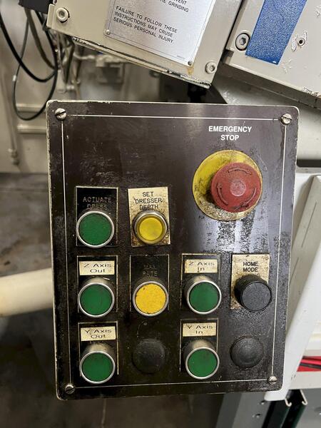 Cincinnati #RK220-8, CNC centerless grinder, Fanuc 18i-T, SBS SB-5500 balance system, manual, rebuilt 2002 - Image 8