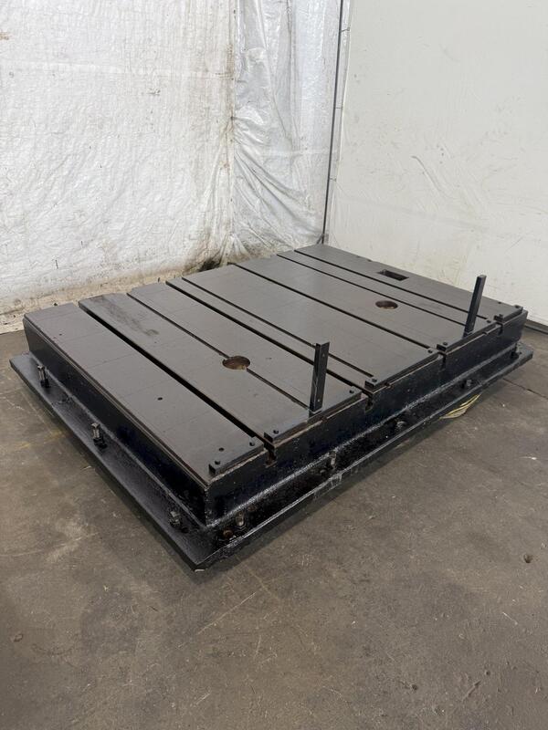 84" x 67" x 10" T-Slotted floor plate, 4 T-slots - Image 2