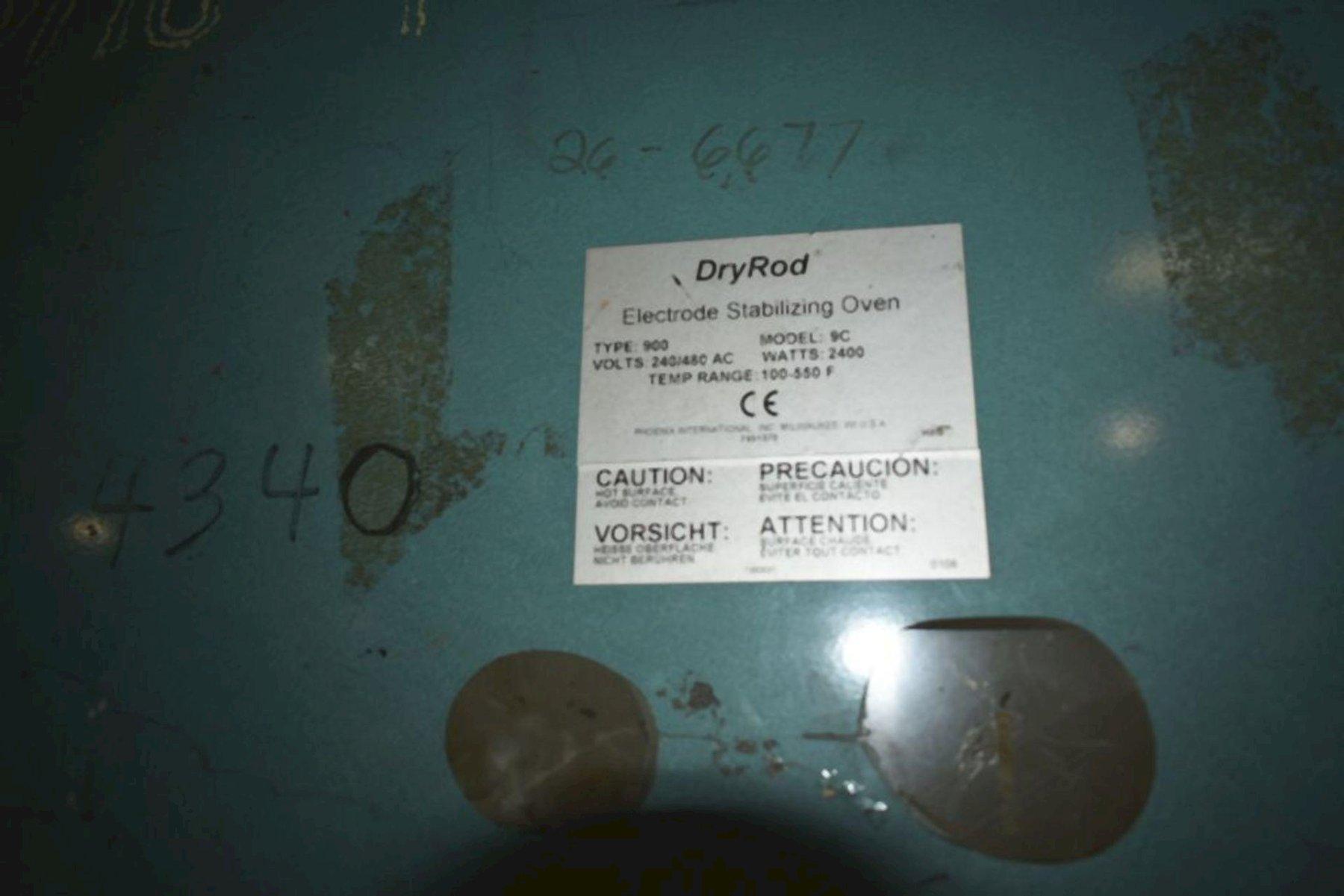 Dry rod electrode stabalizing oven, Phoenix #9C, type 900, 240/480 V., 100°-550° F - Image 2