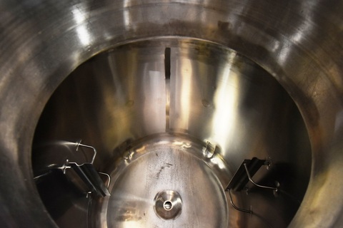 100 gallon Mueller #100F, 316 Stainless Steel agitated pressure vessel, 36" dia., dish top & bottom, 3 psi @ - Image 6