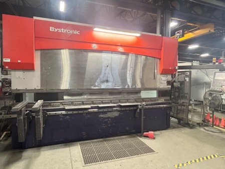 220 Ton, Bystronic #PR200X4100, press brake with CNC Back Gauge, 13.5'OA, 8.46" stroke, 2006 - Image 1