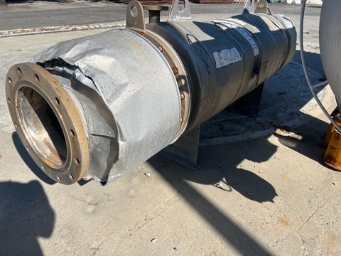 613 sq.ft., 150 psig shell, 75 psig tubes, DCR Construction, Stainless Steel shell & tube heat exchanger, 2007 - Image 2