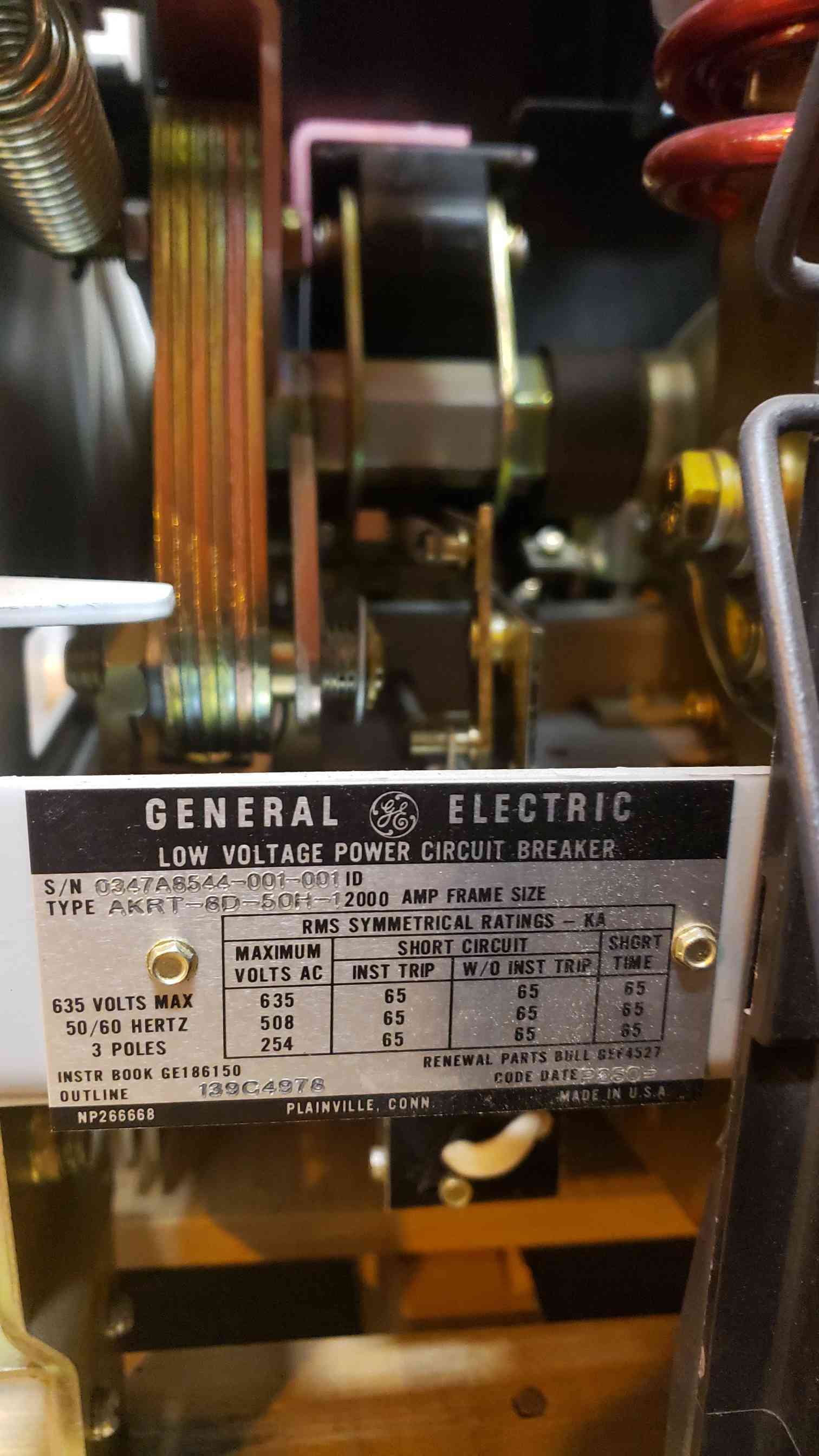 2000 Amps, General Electric #AKRT8D50H1, low voltage power circuit brea, 2000 amp trip A220LSIGPMR MicroVersa - Image 6