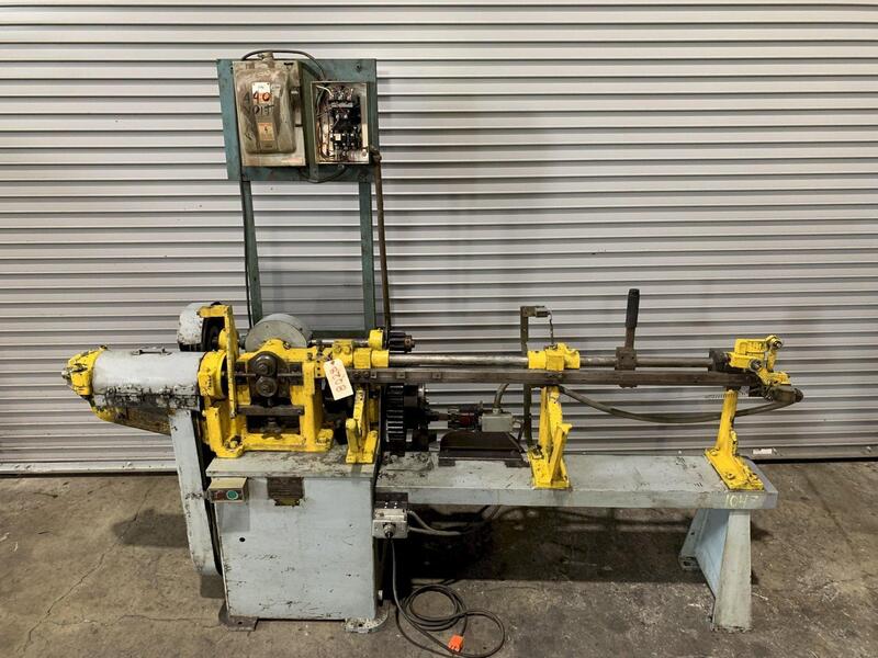 .062" -.187" Shuster #1A, wire straightening & cut-off machine, 4' max cut-off length, 120 FPM - Image 1