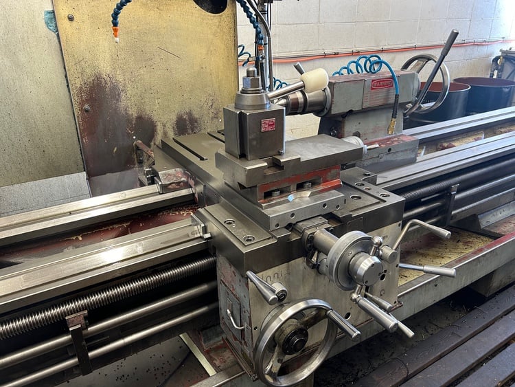 22" x 120" Toolmex #TUR560, engine lathe, 3.5" hole, inch/metric, taper attachment, digital read out, 1995 - Image 4