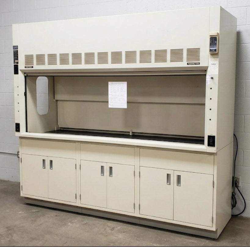 Hamilton, SafeAire Chemical Fume Hood, 8' width, 18" sash height, 120 FPM - Image 1