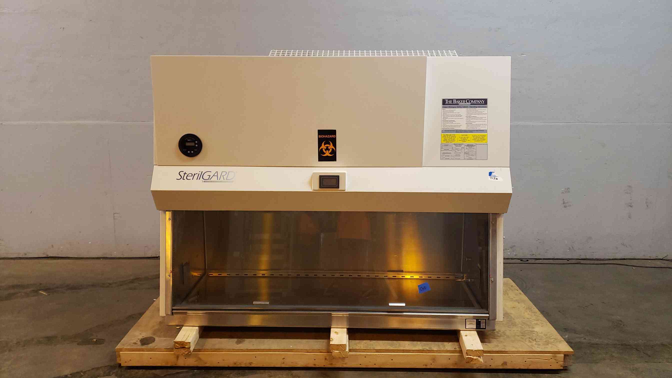 Baker Company #SG603A-HE-M, SterilGard Biological Safety Cabinet, Class II, w/floor stand - Image 1