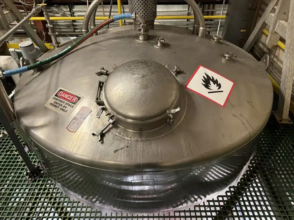1000 gallon Brighton, 316L Stainless Steel reactor, S47211 - Image 2