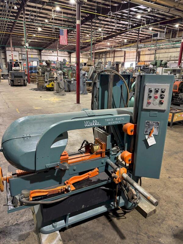 12" x 16" Wellsaw #1200, semi-automatic horizontal bandsaw, S/N 55012100 - Image 1