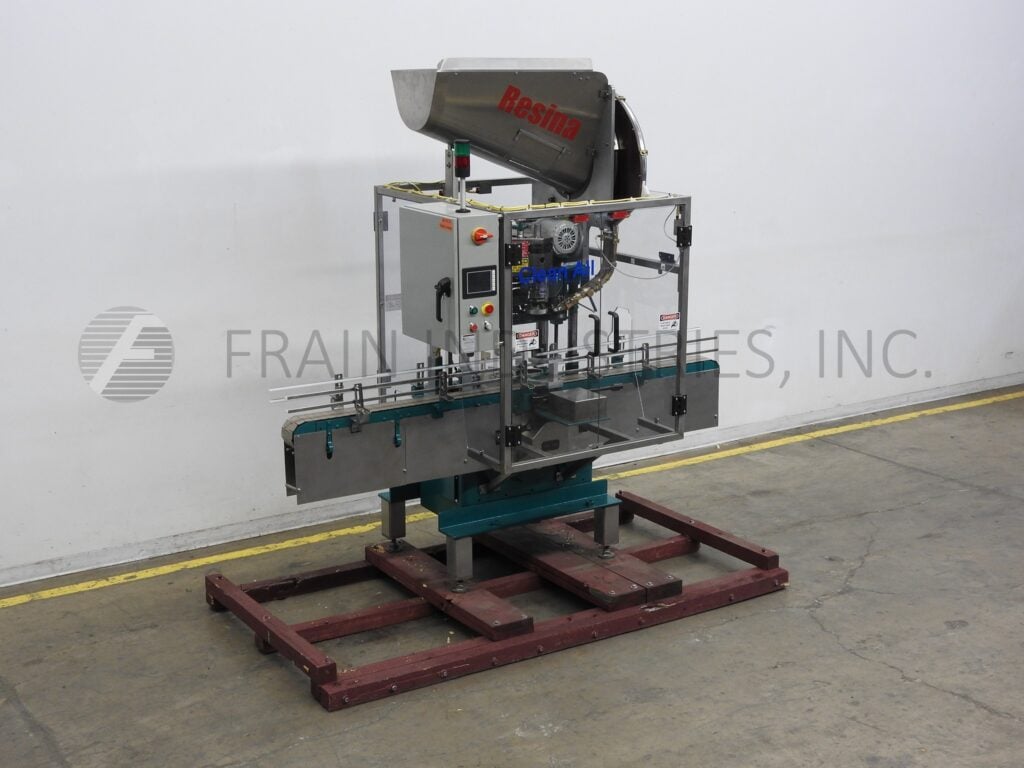 Resina #S30, automatic single head chuck capper, 20-55 container/min., control panel has touch screen HMI - Image 5